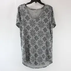 Amazon Essentials Women's Gray Mandala Print T-Shirt Size Small