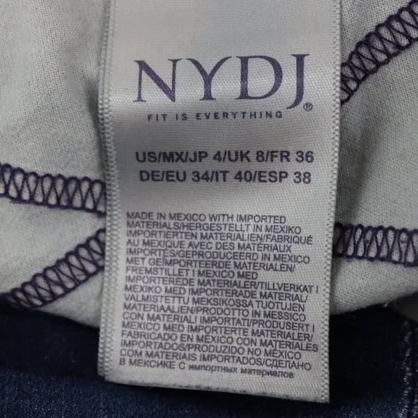 NYDJ Alina Pull-On Ankle Jeggings Dark Wash Women's Size 4