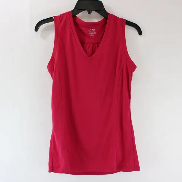 C9 by Champion S9663-4J9 Women's Small Magenta Pink V-Neck Tank Top