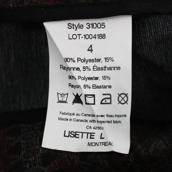 Lisette Women's Style 31005 Multicolor Boho Skinny Leggings Size 4