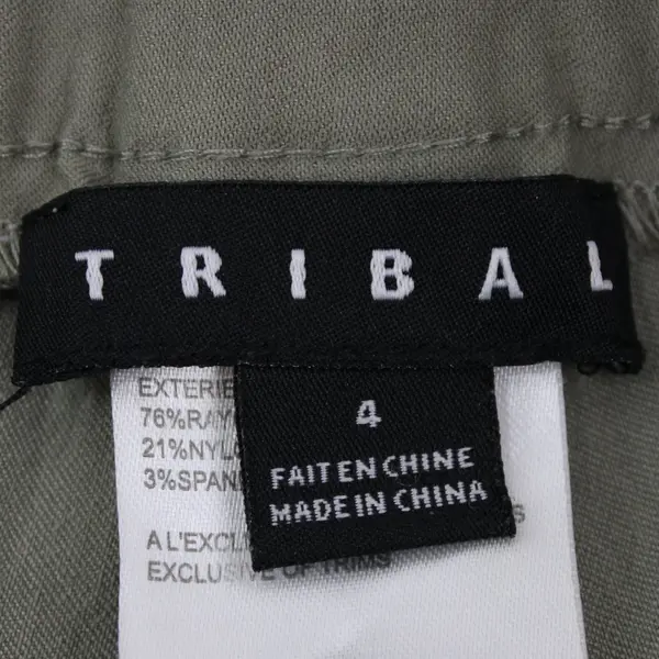 Tribal Women's Sage Green Pull-On Capri Pants Size 4