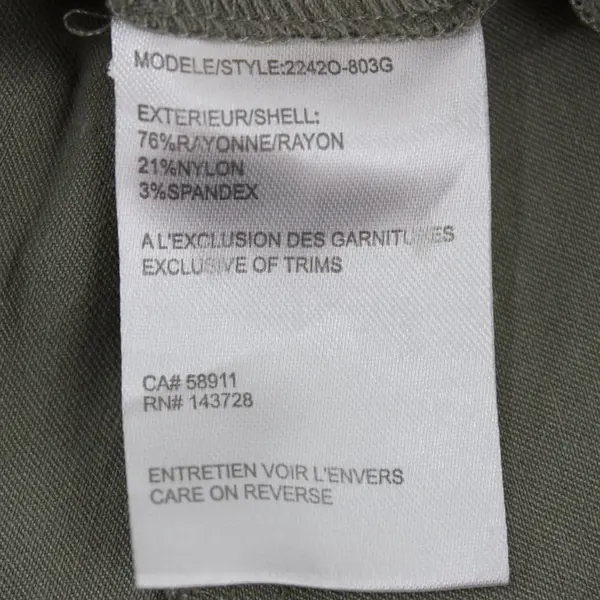 Tribal Women's Sage Green Pull-On Capri Pants Size 4