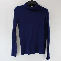 J.Crew Women's Medium Navy Blue Long Sleeve Turtleneck Top