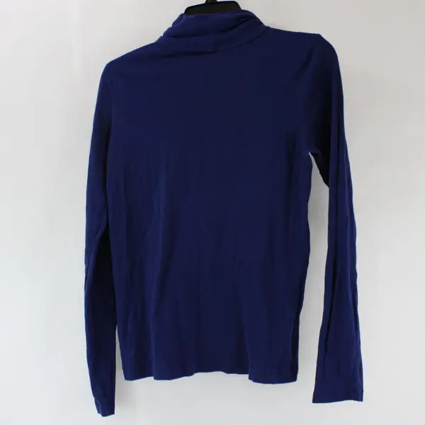 J.Crew Women's Medium Navy Blue Long Sleeve Turtleneck Top