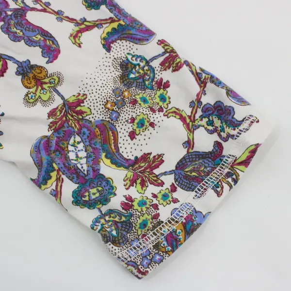 CMC Color Me Cotton Women's Small Boho Floral 3/4 Sleeve Top
