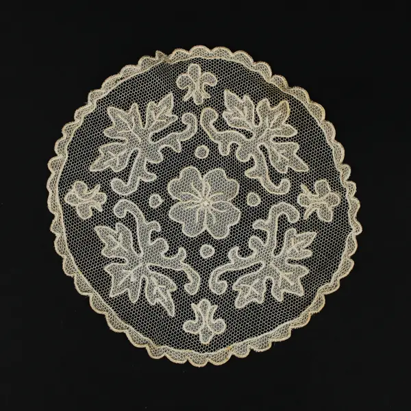 Lot of 5 White Round Lace Crochet Embroidered Doilies 5-7 Inch Mixed Styles