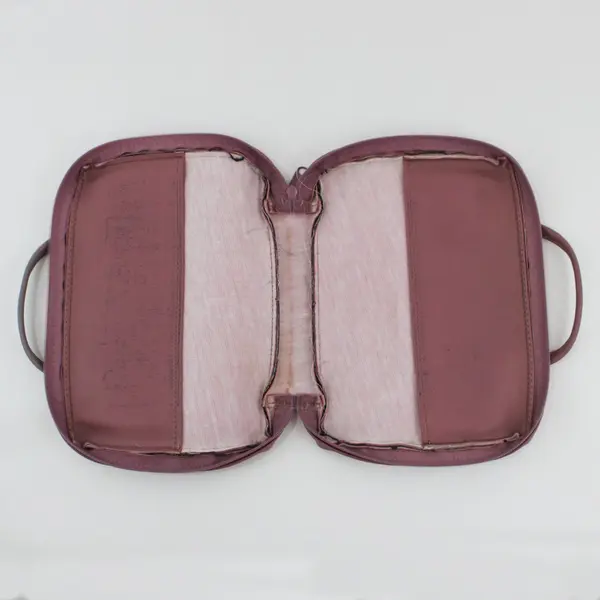 Unbranded Woven Bible Cover Case Multicolor Geometric Handles 11x9.8x1.8in