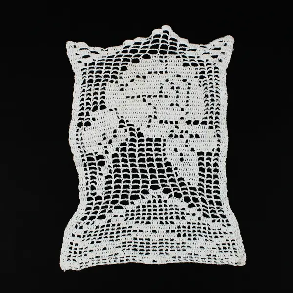 Lot of 4 White Crocheted Lace Doilies