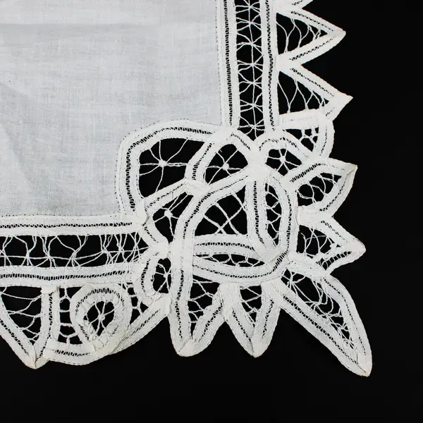Battenburg Lace Table Runner Topper White 18 x 14 Inch