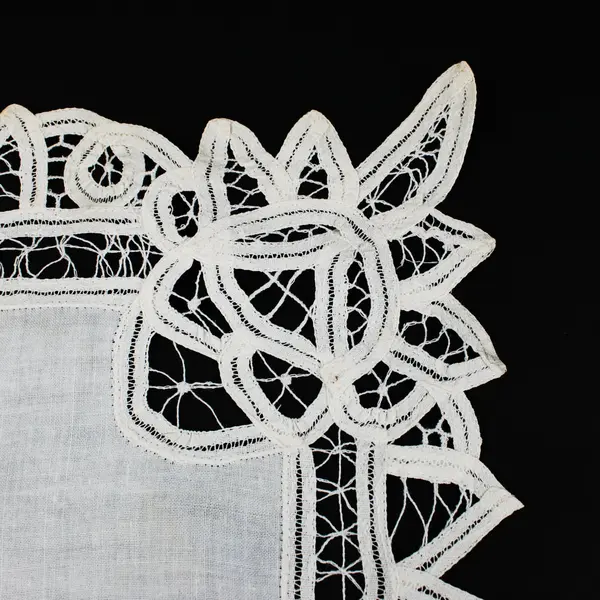 Battenburg Lace Table Runner Topper White 18 x 14 Inch