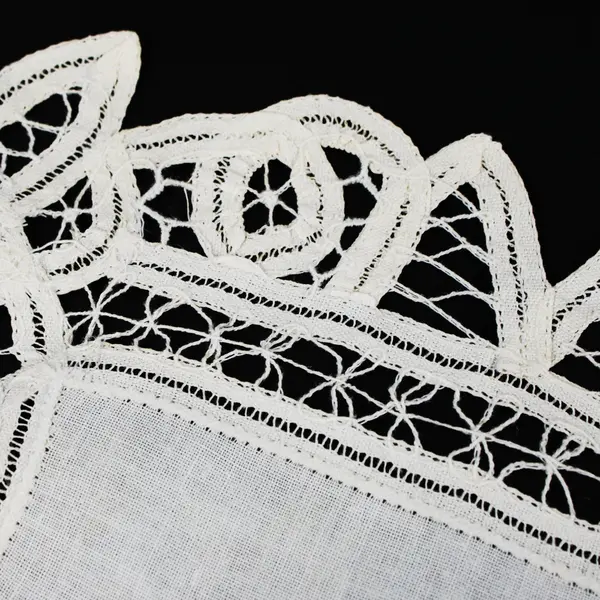 Battenburg Lace Table Runner Topper White 18 x 14 Inch