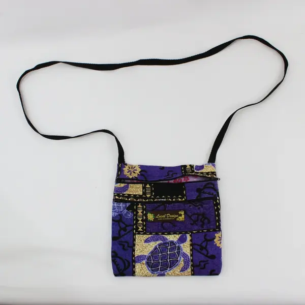 Local Design Purple Hawaiian Turtle Print Shoulder Crossbody Bag USA