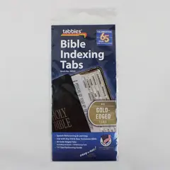 Tabbies Bible Indexing Tabs 80 Gold-Edged, US Made
