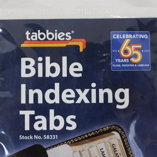 Tabbies Bible Indexing Tabs 80 Gold-Edged, US Made
