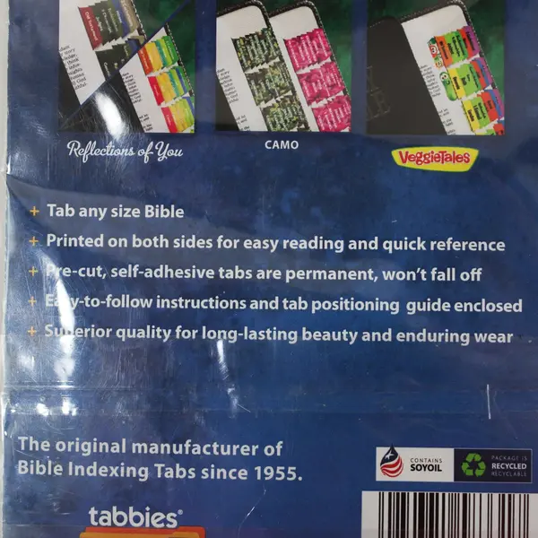 Tabbies Bible Indexing Tabs 80 Gold-Edged, US Made