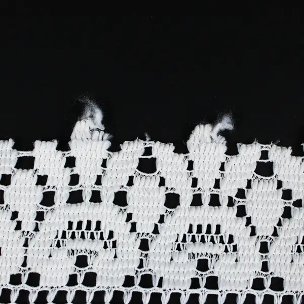 White Floral Lace Crochet Doily Runner