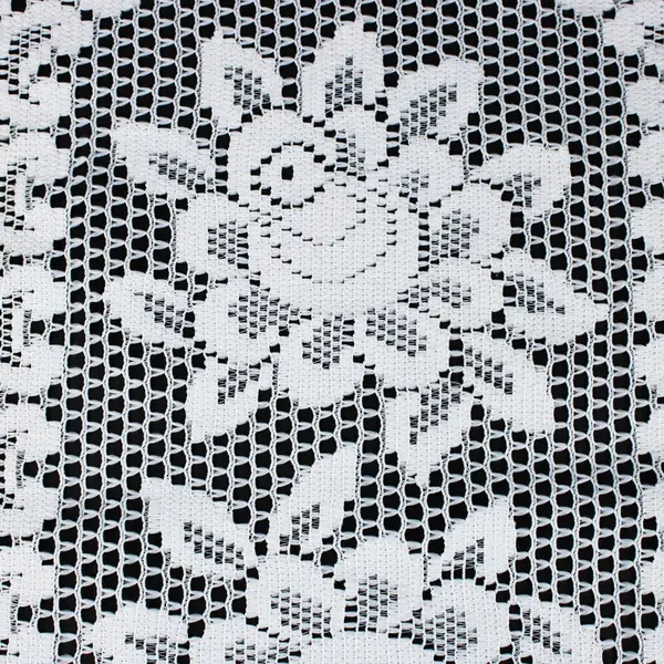 White Floral Lace Crochet Doily Runner