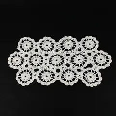 Handmade Crochet Lace Doily White Floral