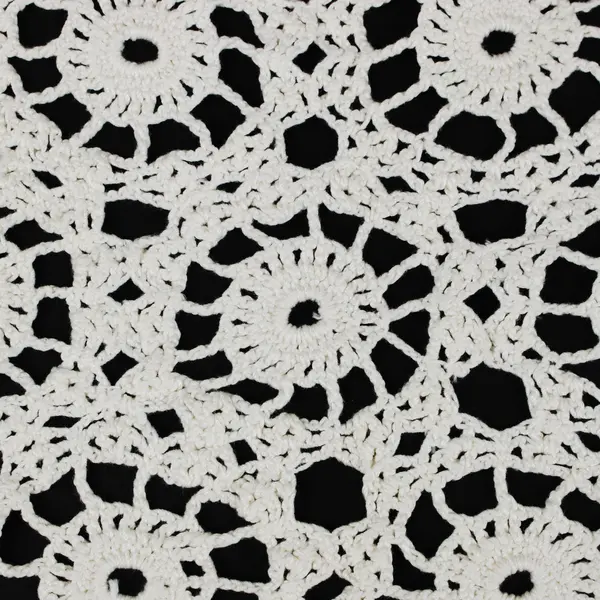 Handmade Crochet Lace Doily White Floral