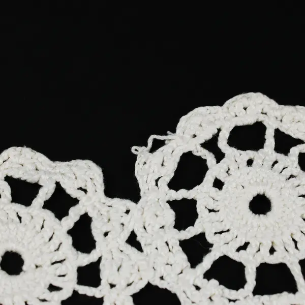 Handmade Crochet Lace Doily White Floral