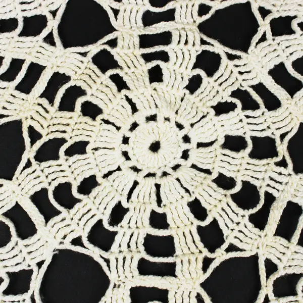 Cream Ivory Crochet Lace Doily 20 Inch Round Table Decor
