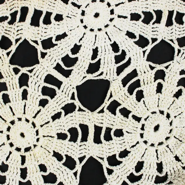 Cream Ivory Crochet Lace Doily 20 Inch Round Table Decor