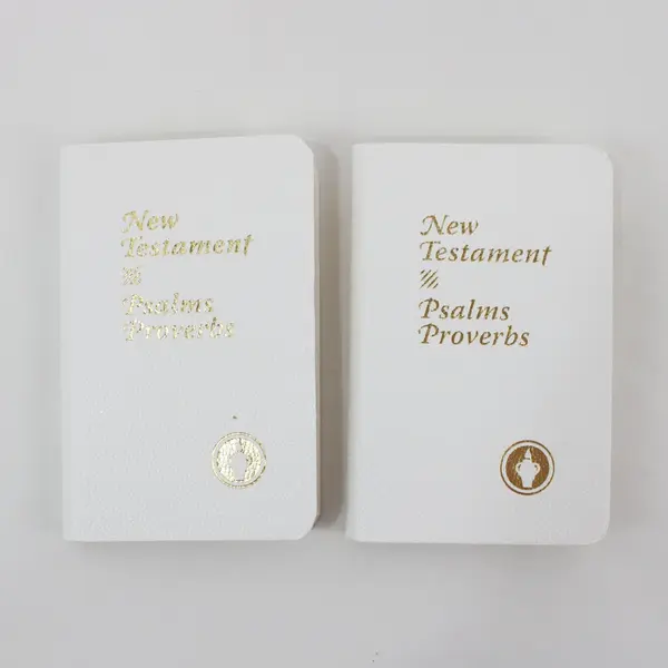 Lot of 5 Gideon New Testament Psalms & Proverbs Pocket Bibles, 1 Spanish 