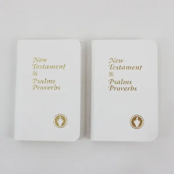 Lot of 5 Gideon New Testament Psalms & Proverbs Pocket Bibles, 1 Spanish 