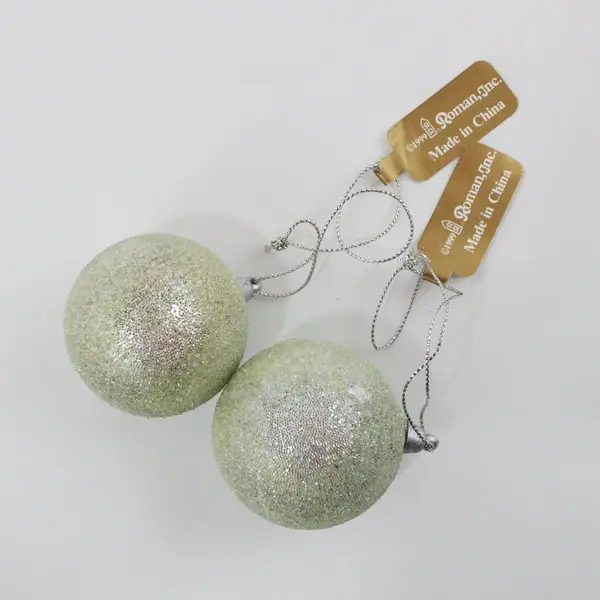 Lot of 5 Vintage Christmas Ornaments Roman Department 56 Bells Balls