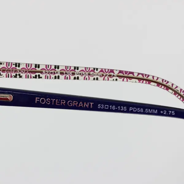 Lot of 2 Pairs of Readers Eye Glasses +2.75 Magnification, Foster Grant 