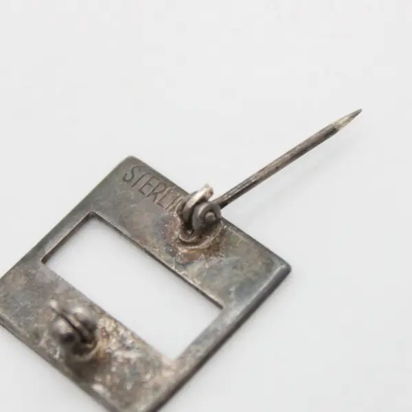 WWII US Captain Sterling Rank Bar Insignia Pin