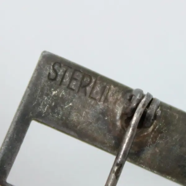 WWII US Captain Sterling Rank Bar Insignia Pin