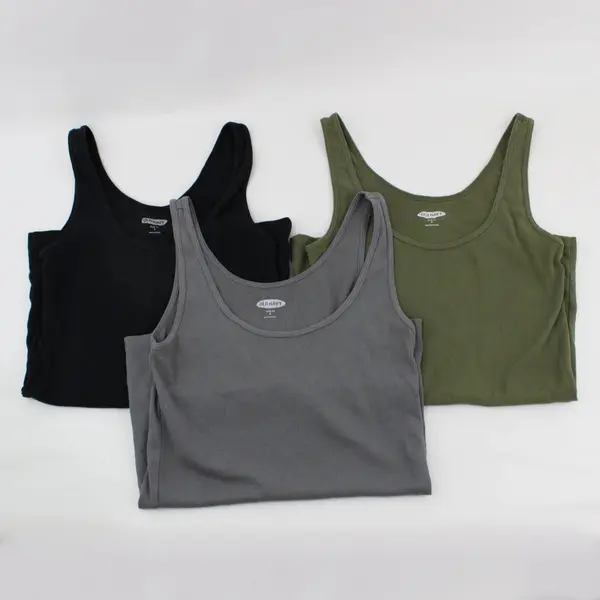 Old Navy Women's Ribbed Slim Fit Tank Tops Lot of 3 Size Small