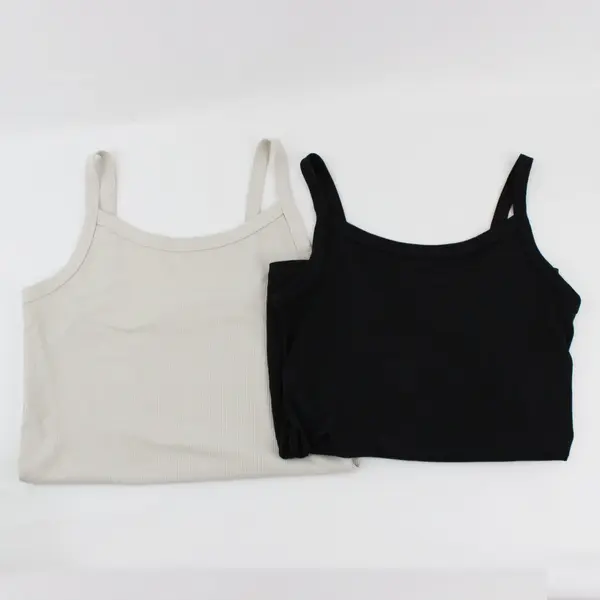 Lot of 2 No Boundaries Ribbed Tank Tops Juniors Size M 7-9