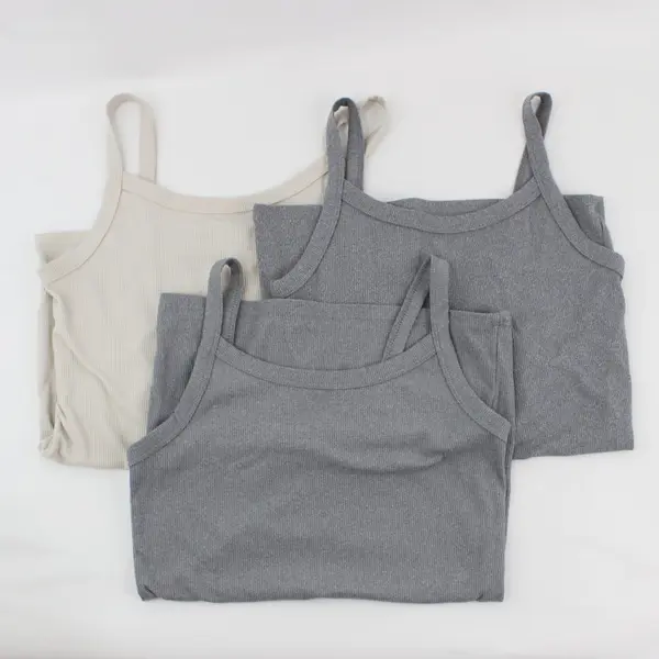Lot of 3 No Boundaries Juniors Ribbed Tank Tops Size S (3-5)