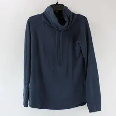 32 Degrees Heat Women's Blue Cowl Neck Sweatshirt Small