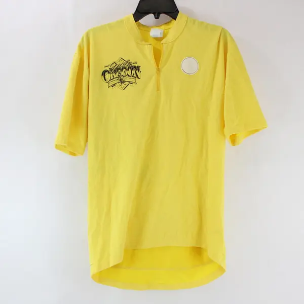 Nike Echelon Cycle Oregon Cycling Jersey Men's XL Yellow Vintage 90s FLAWED