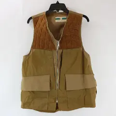 Game Winner Sportswear Men's Small Tan Zip-Up Vest