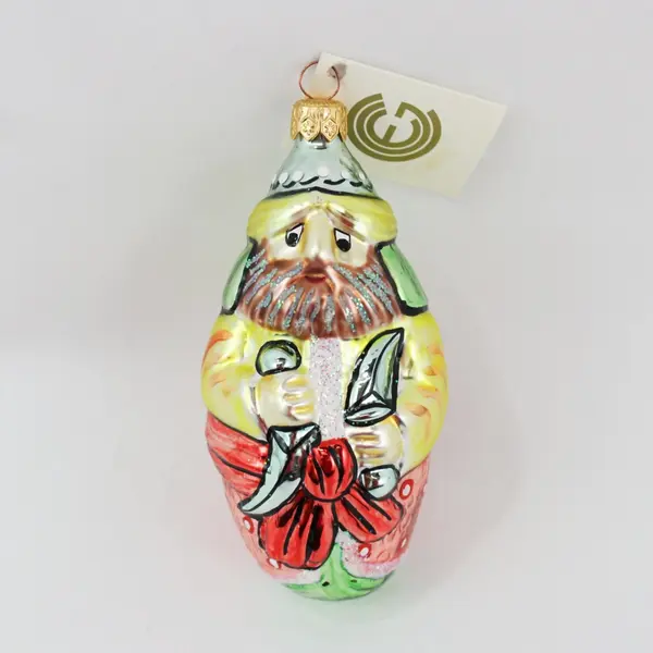 Mia & Calik Mouth Blown Hand Painted Glass Ornament Ali Baba Thieves 4.75" Tall 
