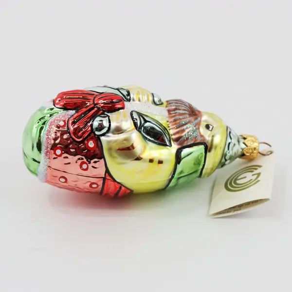 Mia & Calik Mouth Blown Hand Painted Glass Ornament Ali Baba Thieves 4.75" Tall 