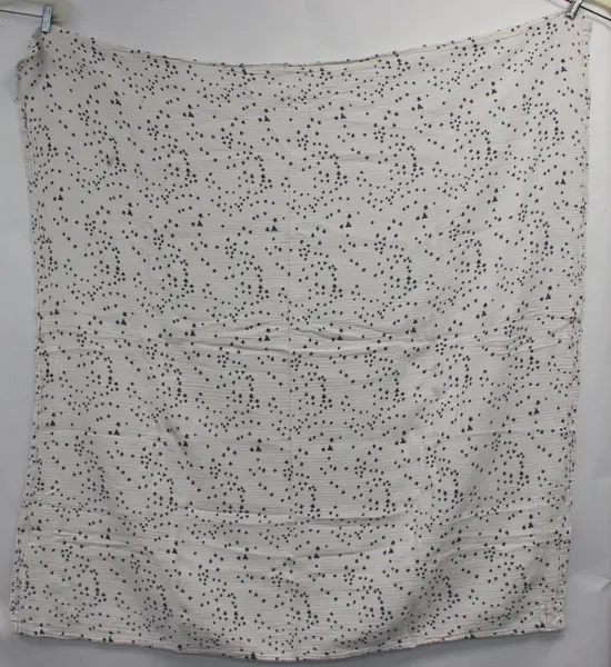 Lot of 2 Baby Receiving Blankets Footprint & Blue Star Patterns