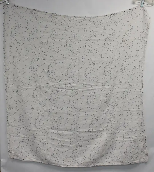 Lot of 2 Baby Receiving Blankets Footprint & Blue Star Patterns