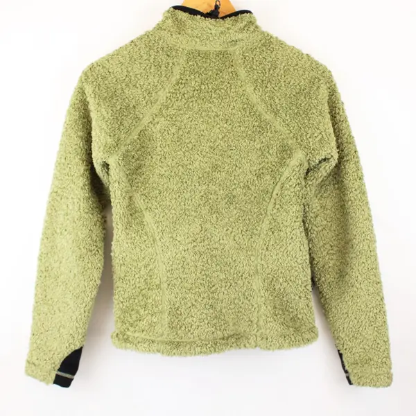 Mountain Hardwear Women's Fuzzy Zip Mock Neck Sweater Green XS
