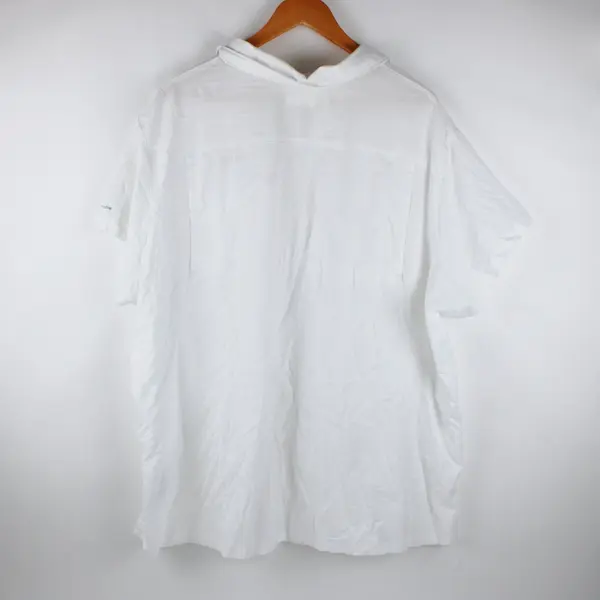 Columbia Omni-Shade Women's 3X White Short Sleeve Button-Up Shirt