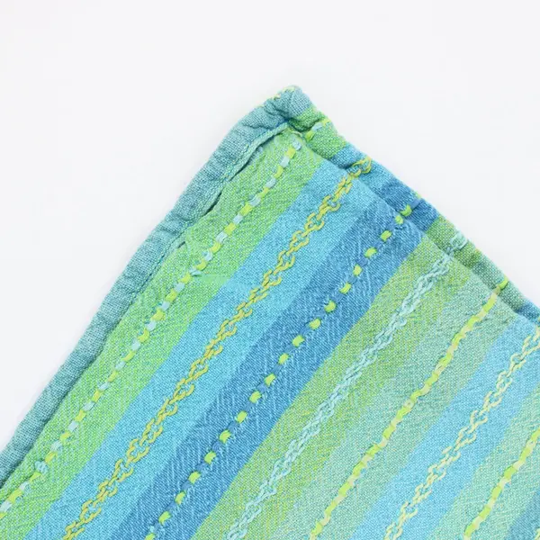 Trend Collection by Lintex Cotton Tablecloth Green Blue Striped 42x60