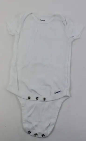 Gerber Baby White Short Sleeve Bodysuit Onesie 3-6mo