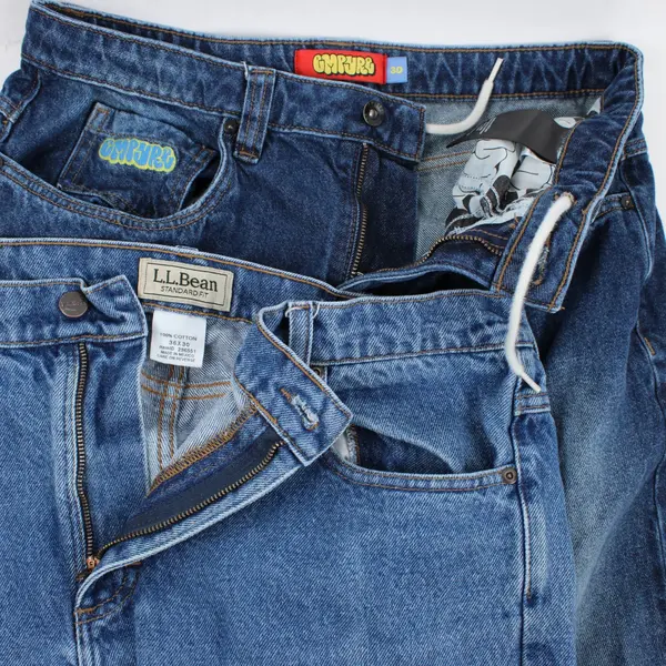 Lot of 4 Denim Jeans L.L.Bean 36x30 True Craft 32x32 Style&Co Cypher Size 30