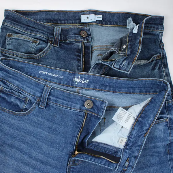 Lot of 4 Denim Jeans L.L.Bean 36x30 True Craft 32x32 Style&Co Cypher Size 30