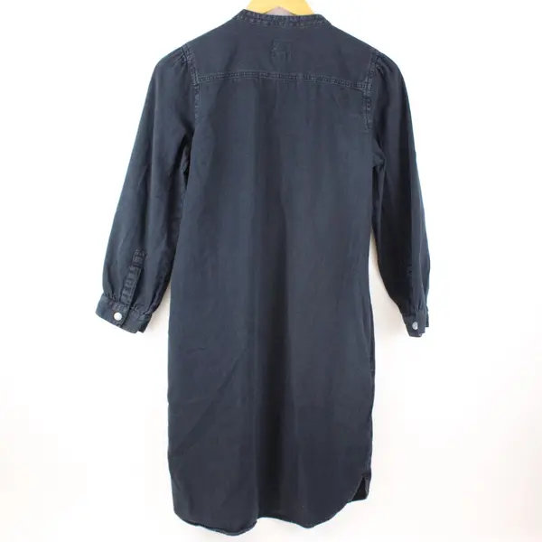 Gap Women's Denim Popover Tunic Shirt Small Dark Blue Wash