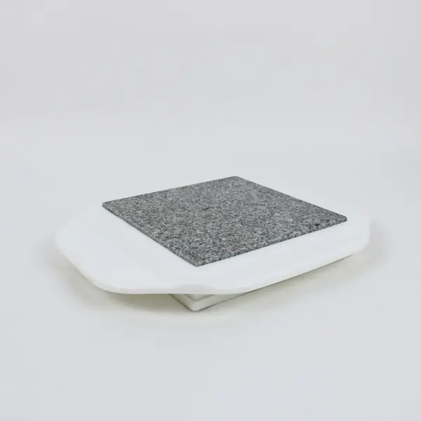 It's Hot USSC 64007 Microwaveable Granite Warming Tray 10.5 x 8.5 White